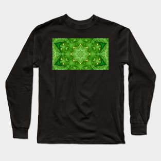 Golden Lotus Mandala Long Sleeve T-Shirt